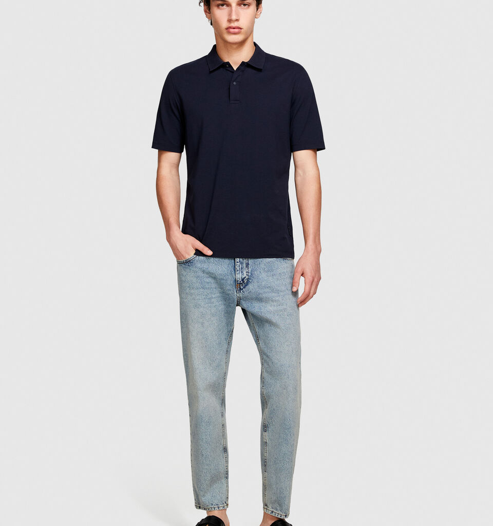 Regular fit polo - men's polos - Dark Blue | Sisley image number 1